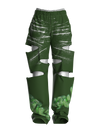 Green grass Cutout Pants