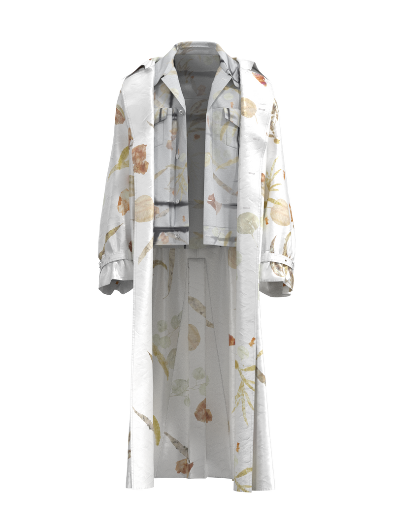 Nature Plant Dye Trench Coat