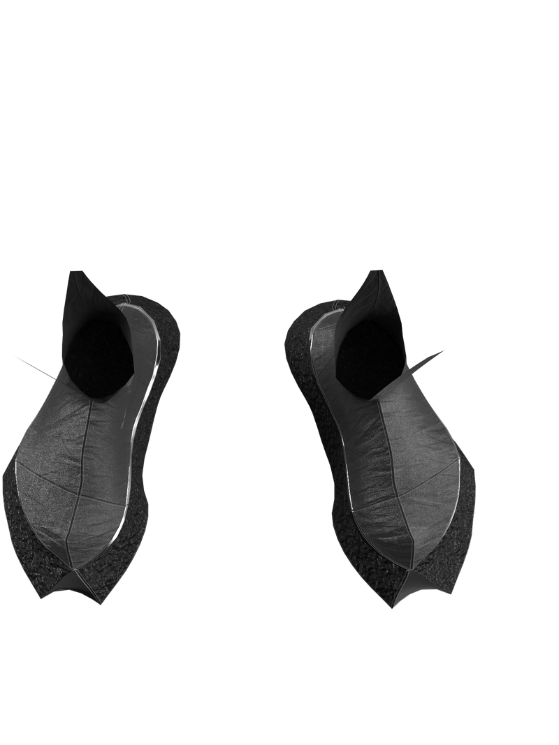 The Fighter Platform shoes black