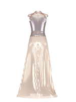 Pleated maxi dress