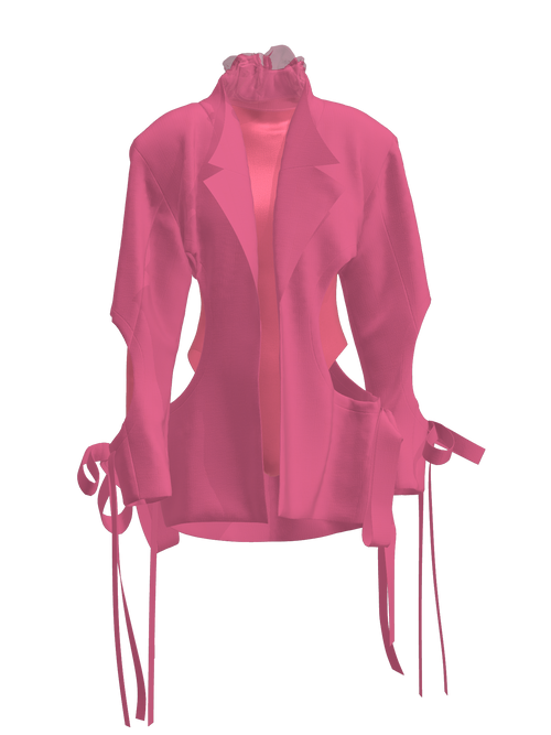 Pink Ripped Jacket
