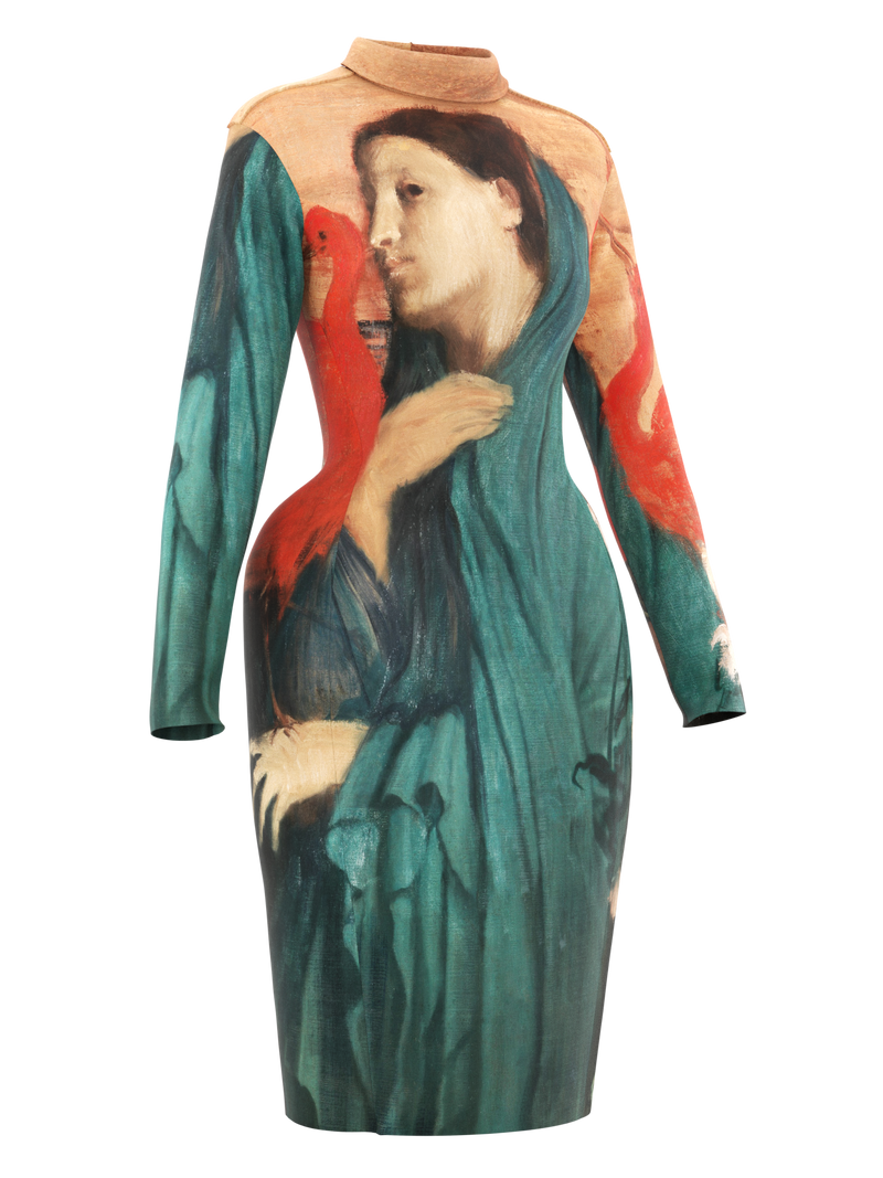 Space dress - Young Woman with Ibis