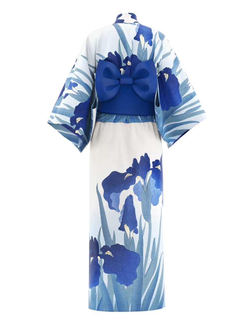 Kimono female long - Irises