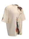 T-shirt - Standing Nude woman with a Patterned Robe