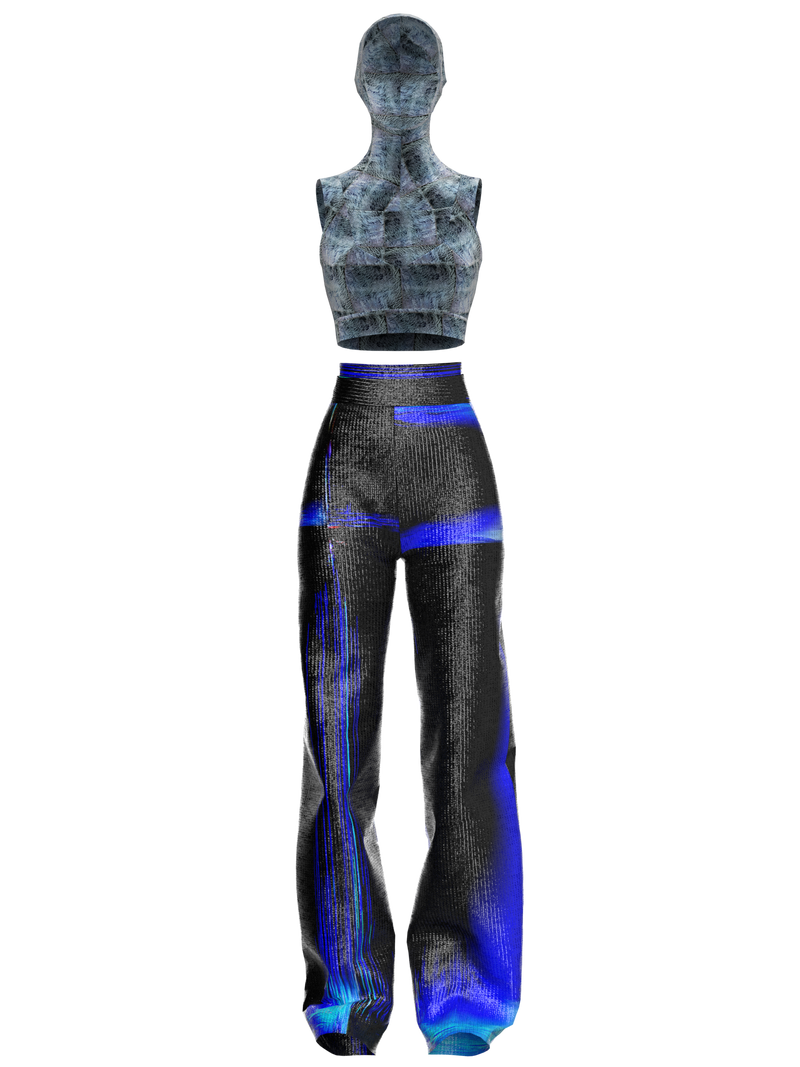 SPACE TEXTURED PANTS AND TOP