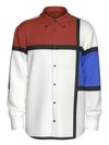 Shirt- Composition No. II with Red and Blue
