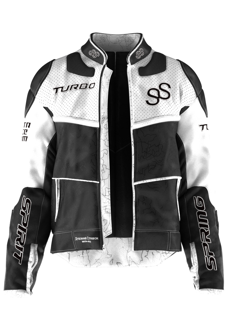 Black and White Moto Jacket
