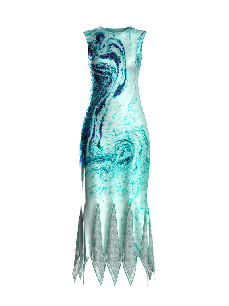 Sky blue Wave Dress
