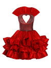 Red heart dress