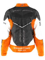Orange Moto Jacket