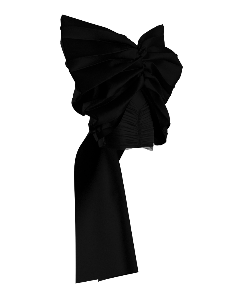 Dress winged black