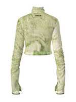 Green grass Wrinkle Top