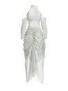 Dress white drapped