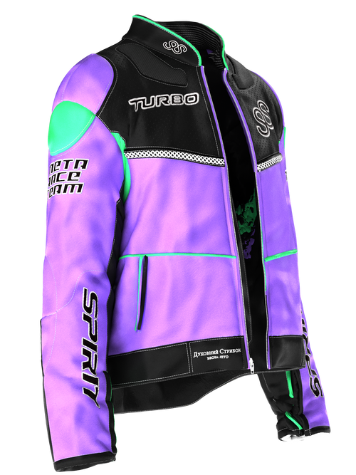 Purple Moto Jacket