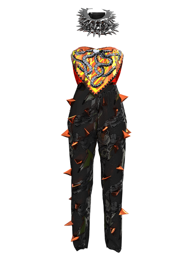 Spiked Bio-meta Suit