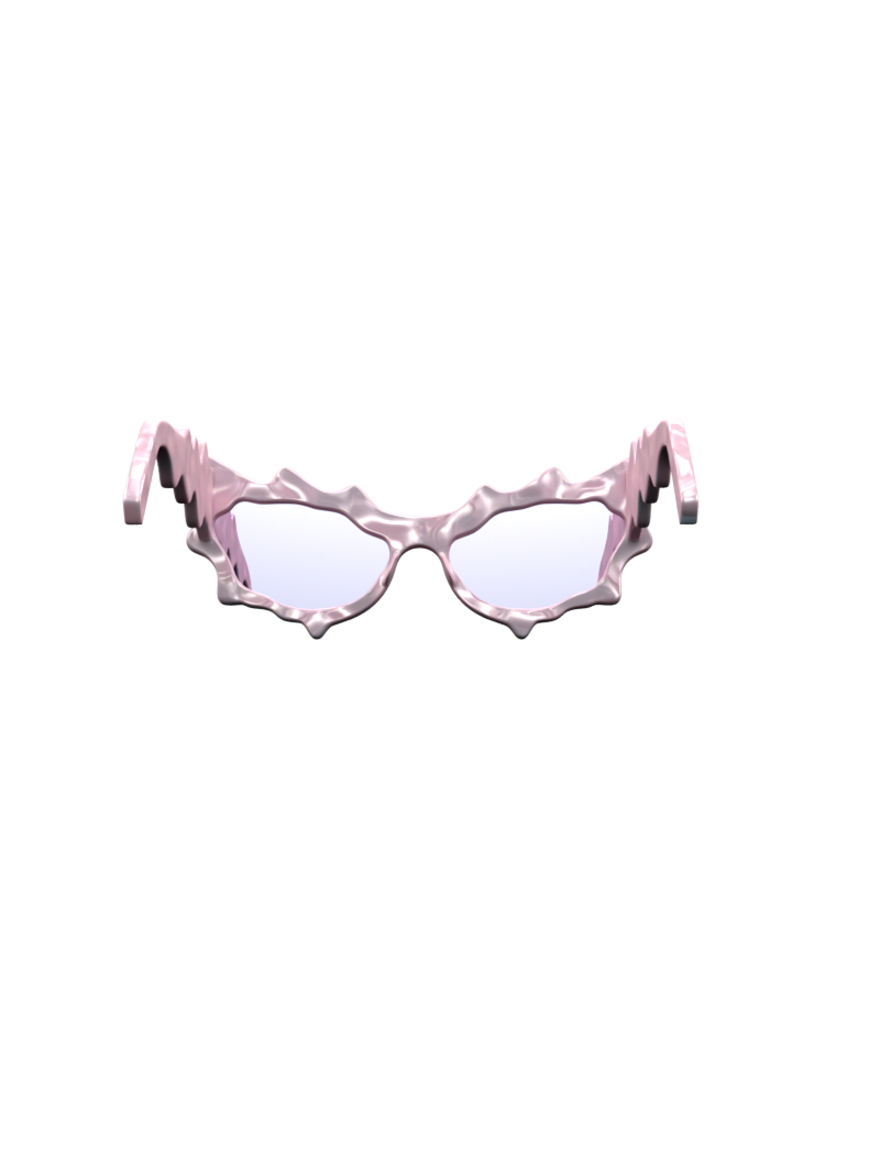 Florentina Leitner: Baby Pink Spike Sunglasses