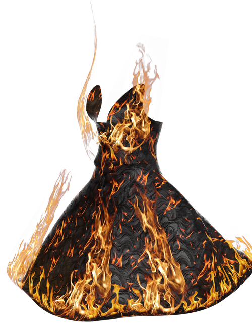 Flame Flicker dress