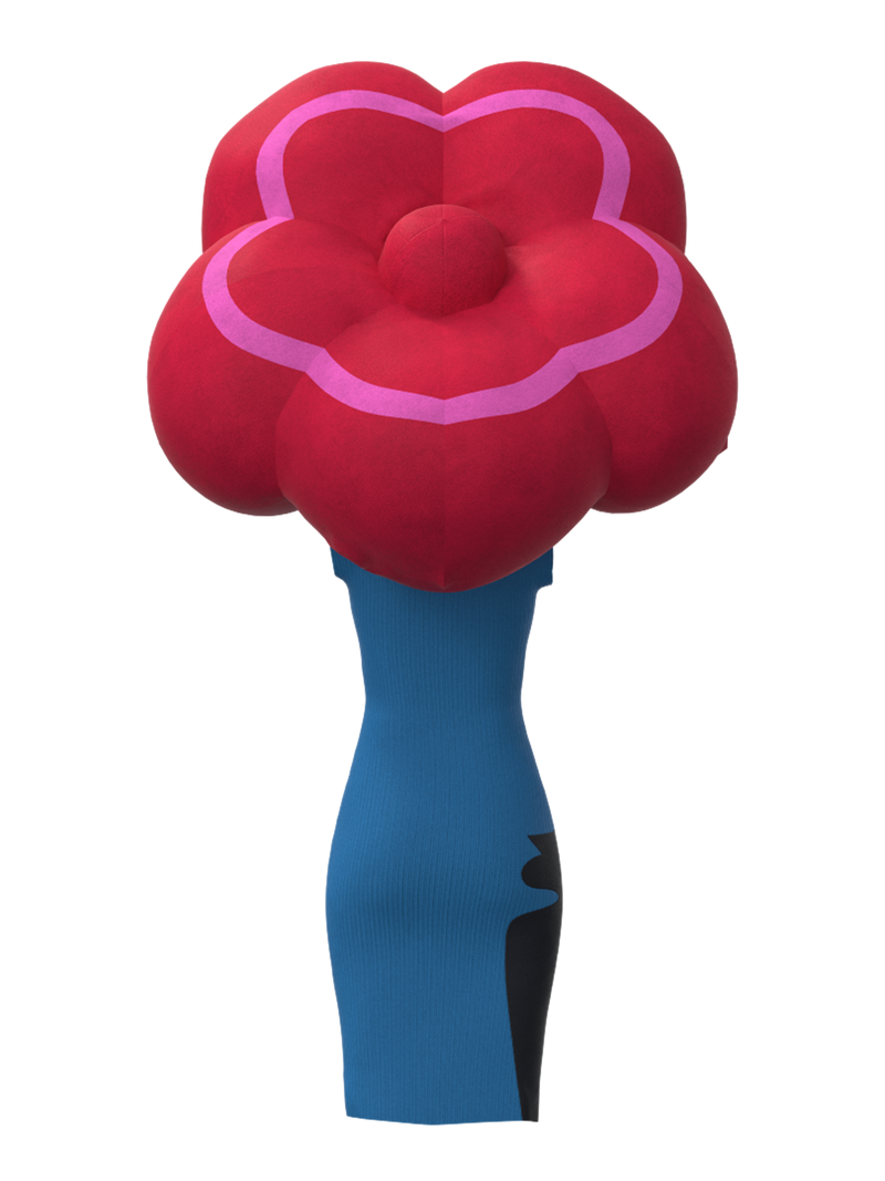 Celine Kwan: Flower Vase Dress With Inflatable Hat