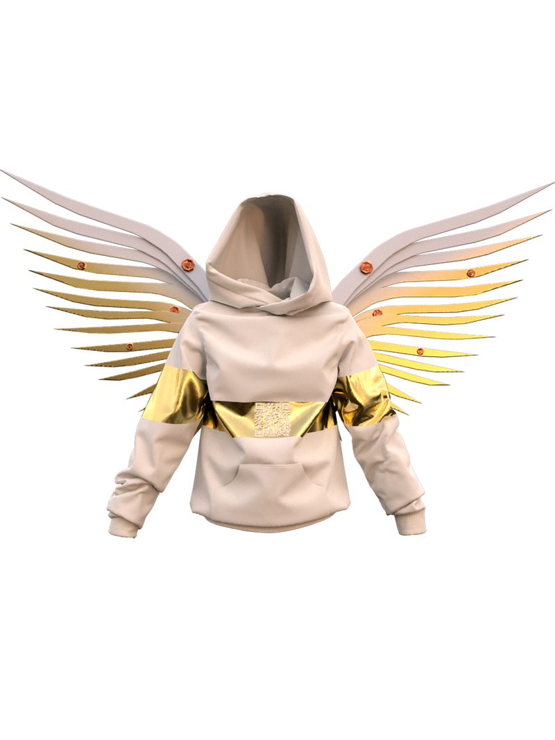 White-gold hoodie (man)