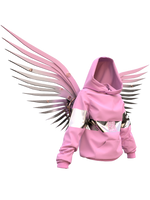 Pink-silver hoodie (man)