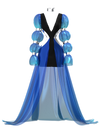 Armored blue dress