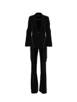 Fringed black suit