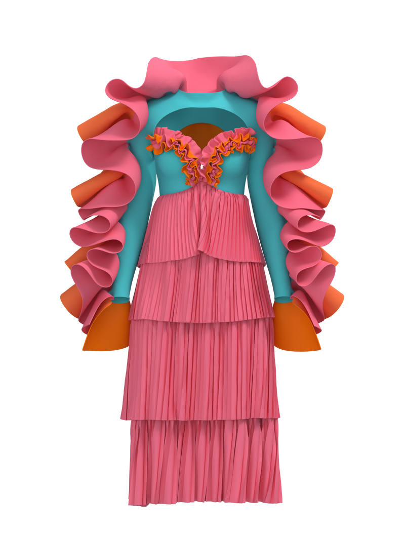 Shelly Coral Dress