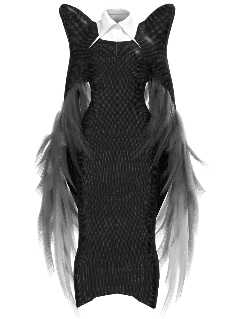 The creator dress in black