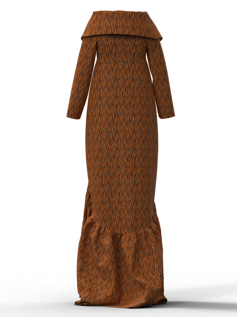 Ruffled Coat Dress