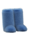 Blue fur-tale boots