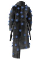 The Healer coat in blue