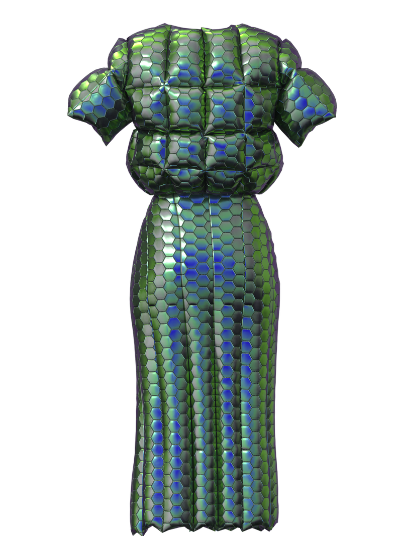 Digital lizard costume