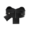Zipper leather bra