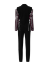 Black suit with zippers