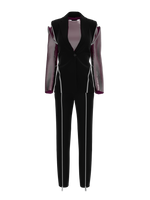 Black suit with zippers