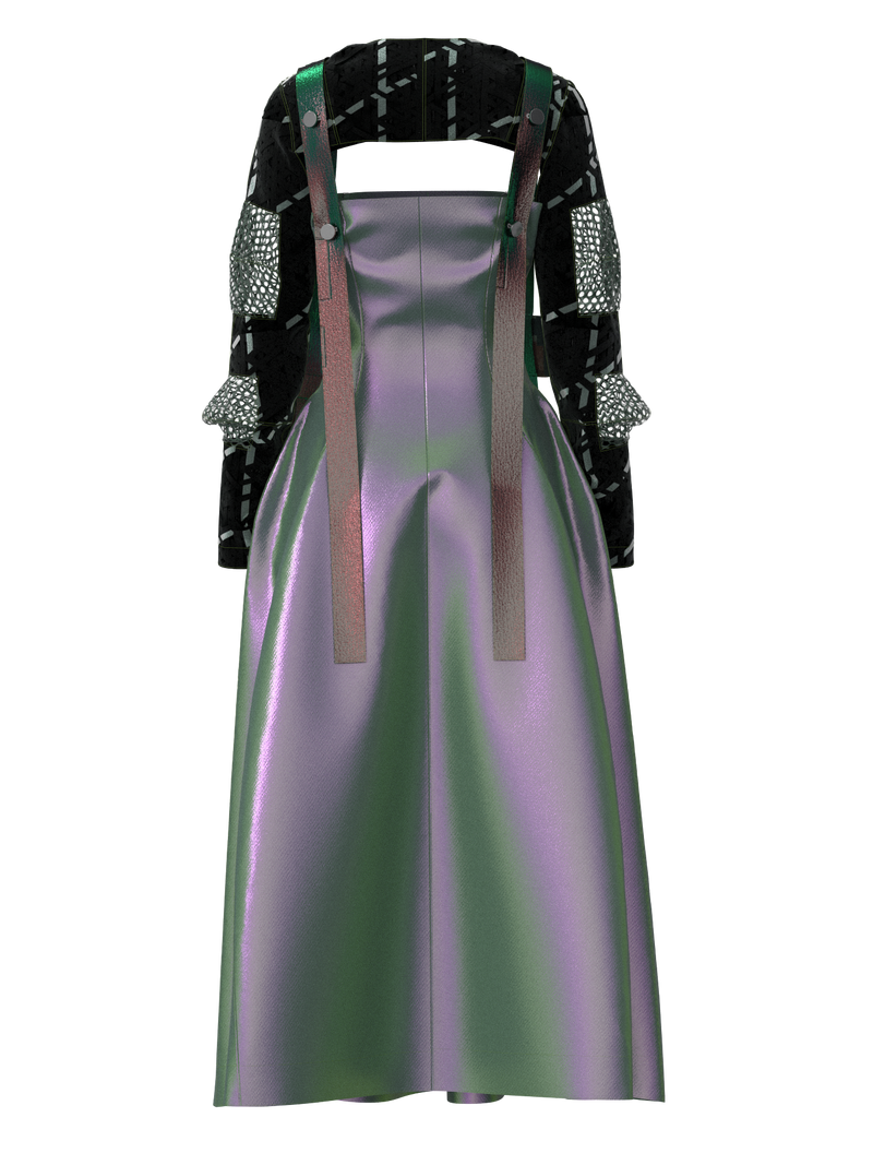 Polarized maxi dress