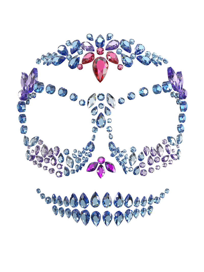 Bedazzled Skull Mask