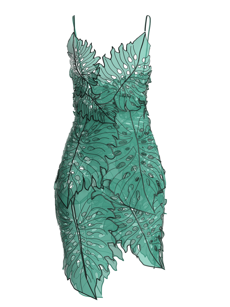 Reimagined leaf dress