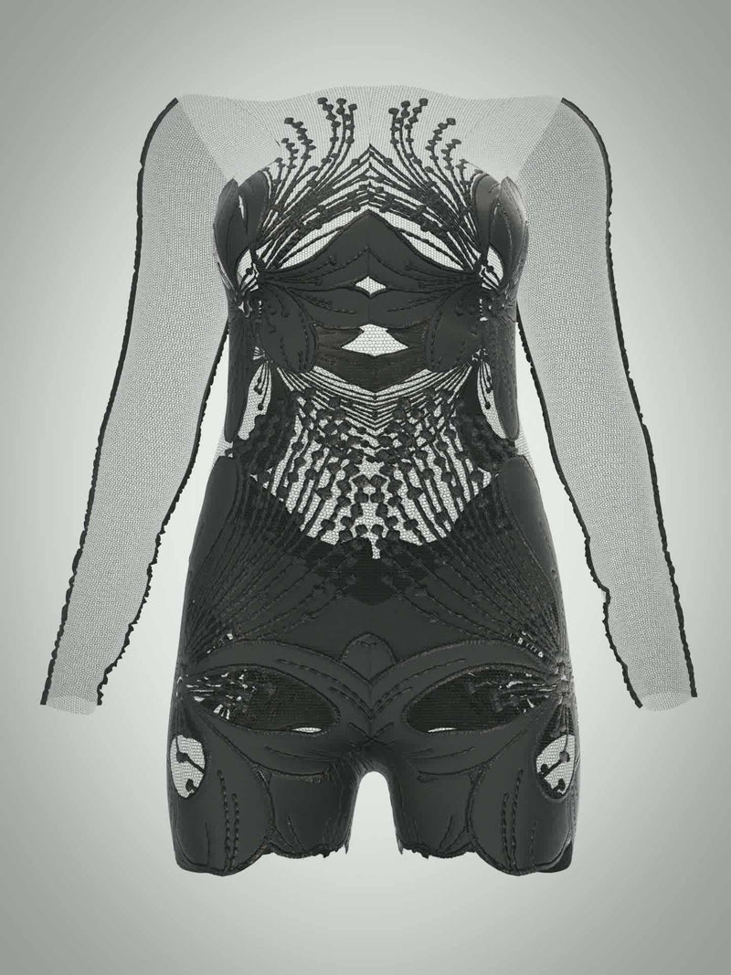 DiGi-BLOOM Bodysuit Female Black – DRESSX / More Dash Inc. dba DRESSX