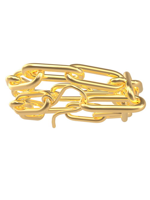 The Gold Paperclip Bracelet