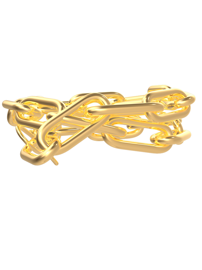 The Gold Paperclip Bracelet