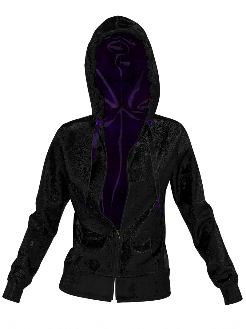 Nebula Hoodie Black & Purple by Arnaud Pepin-Donat