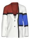 Blazer- Composition No. II with Red and Blue