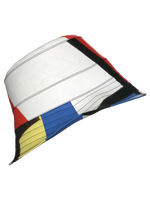 Bucket Hat-Composition with Red, Blue and Yellow