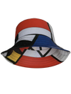 Bucket Hat-Composition with Red, Yellow, Blue and Black