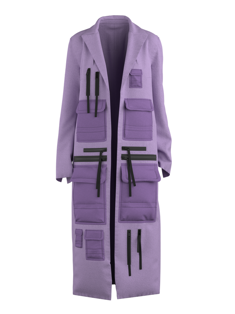 Long Outerwear Coat by Aschno