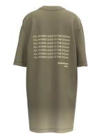 T-SHIRT DRESS - “ALL RIVERS LEAD TO THE OCEAN”