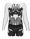 DiGi-BLOOM Bodysuit Male Black