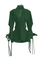 Green Ripped Jacket