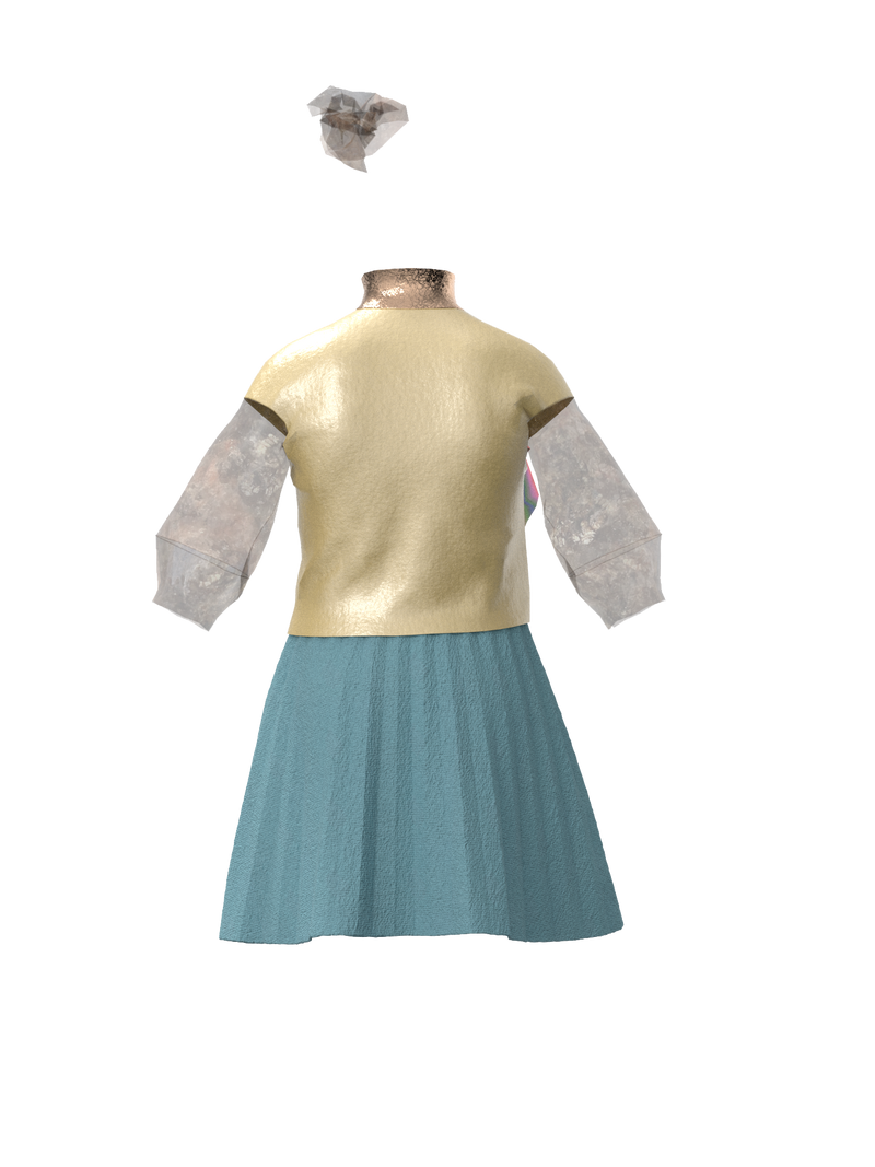 Set.blouse and.skirt.KIDS.DESERT.ROSE